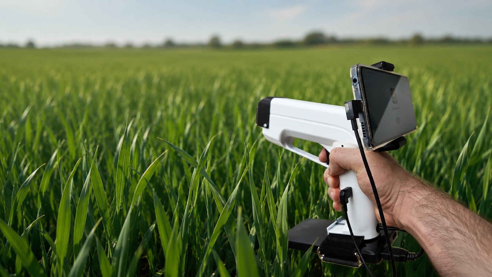 ScanSpectrum measurement in a wheat field